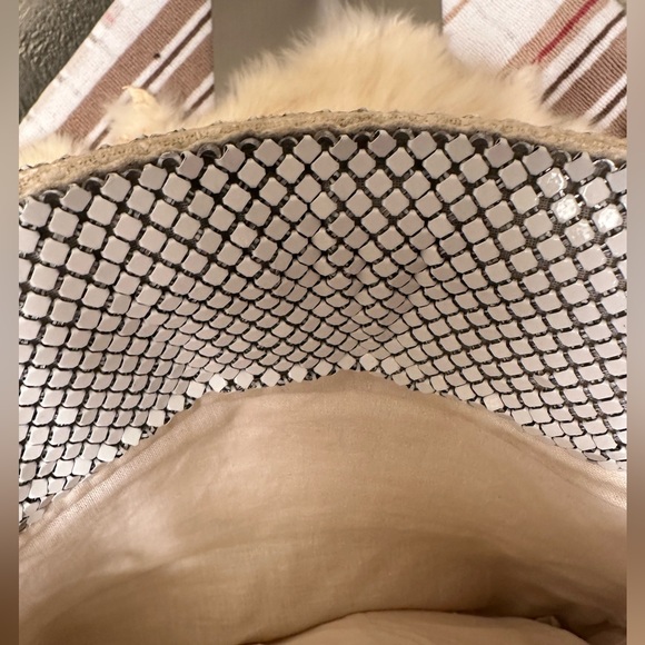 Y&S Vintage White Chain mail bag - Picture 6 of 15